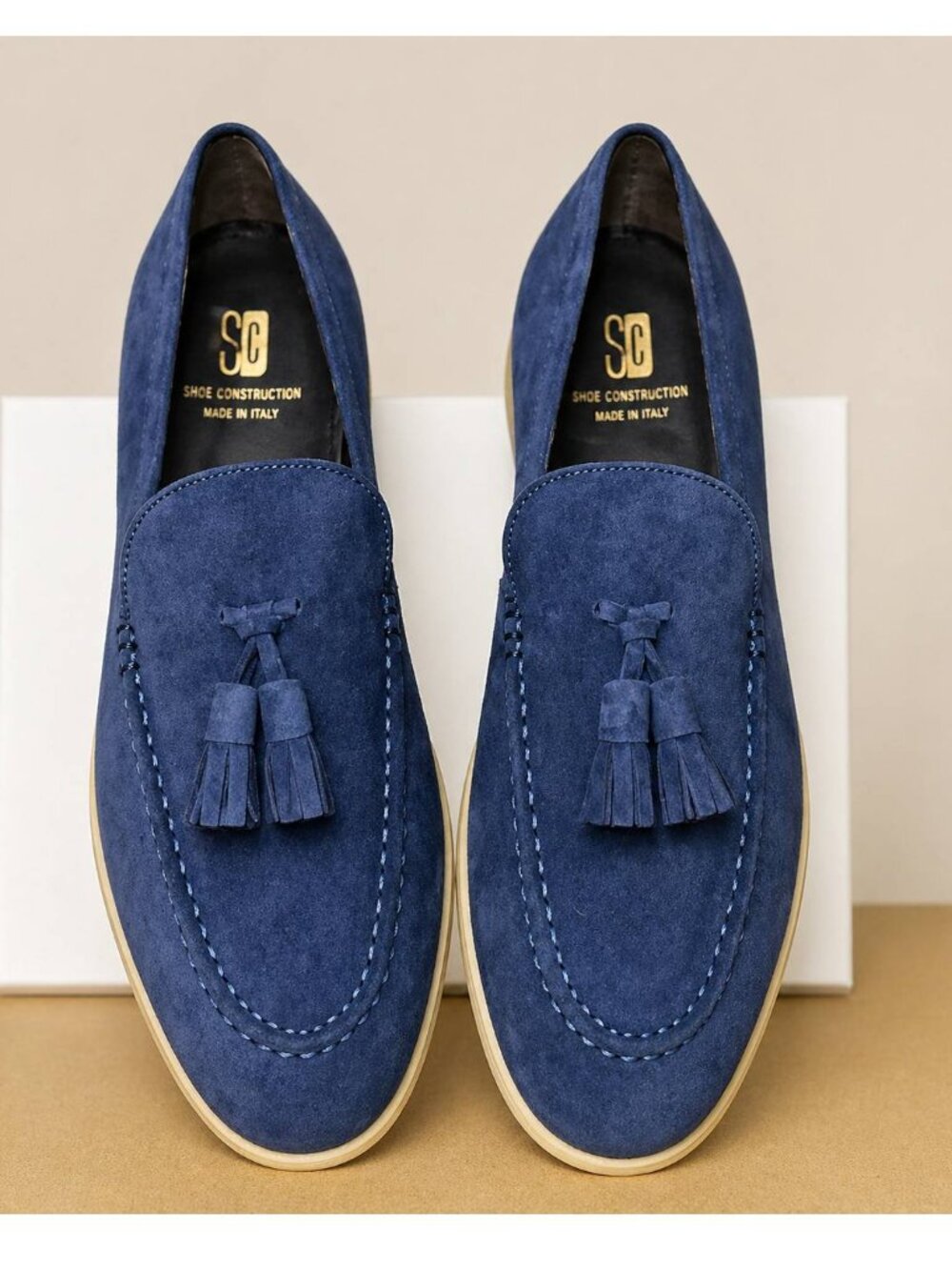 New  Bruno Magli Suede Tassel Loafers Made in Italy Size 9